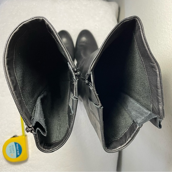 Ecco Black Leather Boots Women Size US 8-8 1/2 (39) - Picture 7 of 16